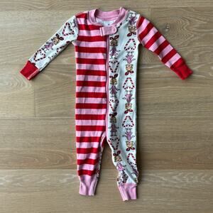 Hanna Andersson Dr. Seuss Grinch Cindy-Lou Who One Piece Pajamas 12-18 mo